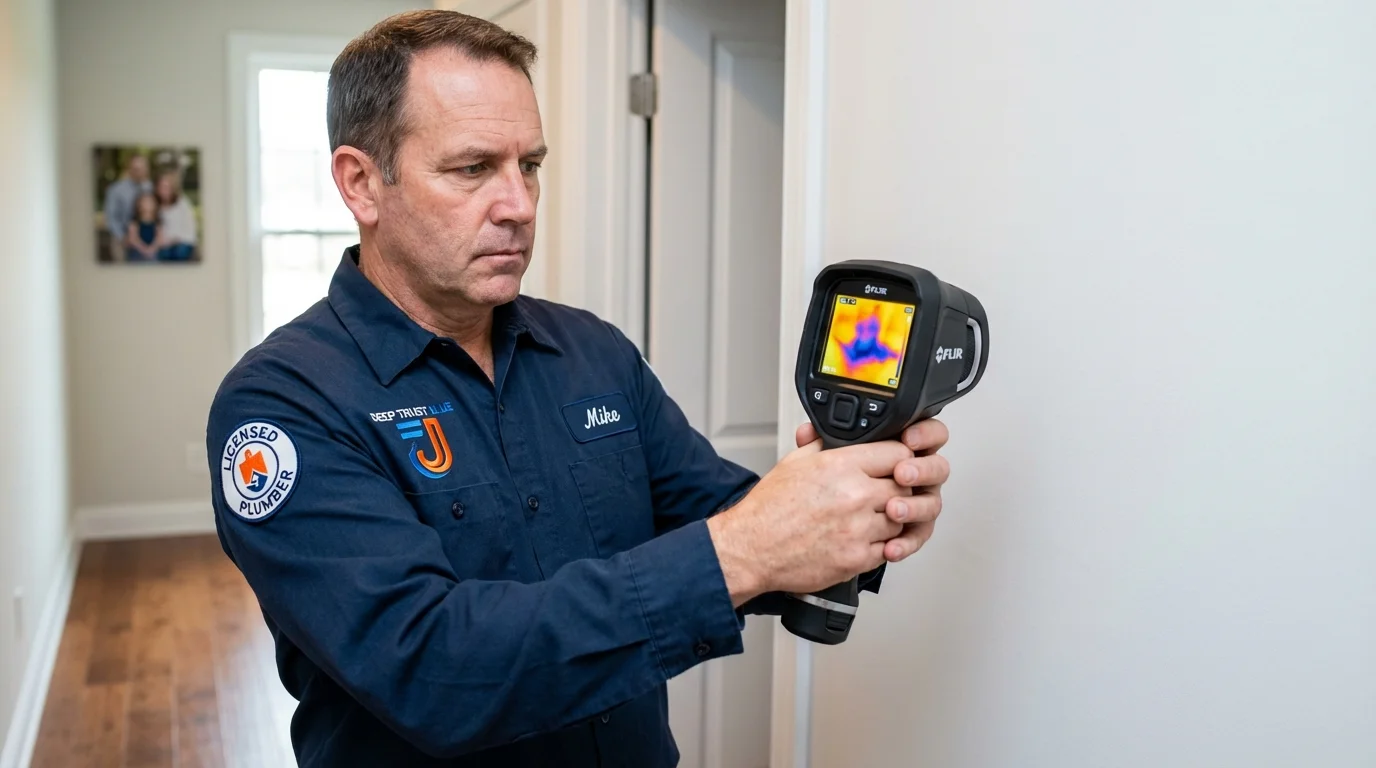 Thermal imaging leak detection by Johns Plumbing LLC in Carmel